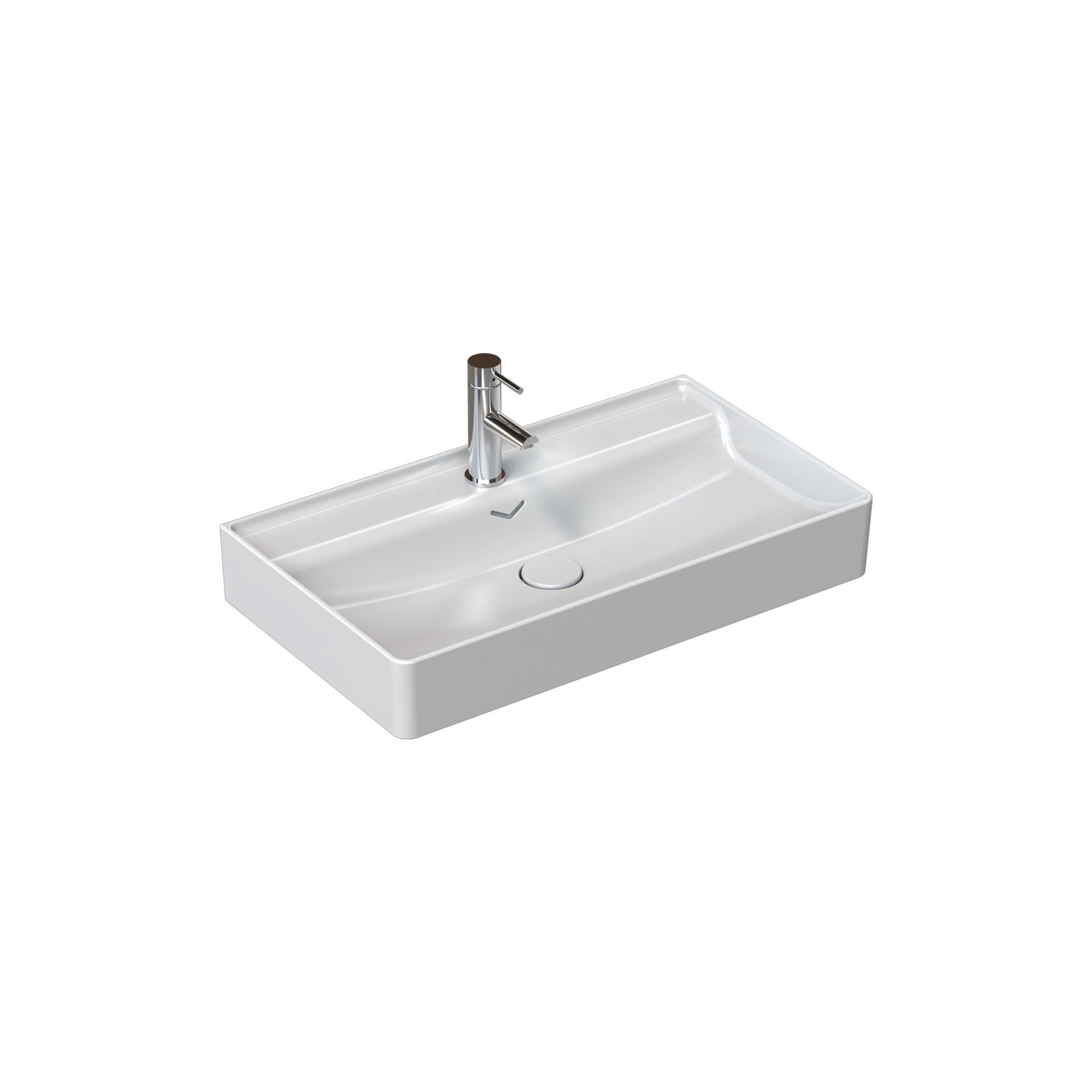 Vea Tezgah Üstü Lavabo 81 cm Beyaz